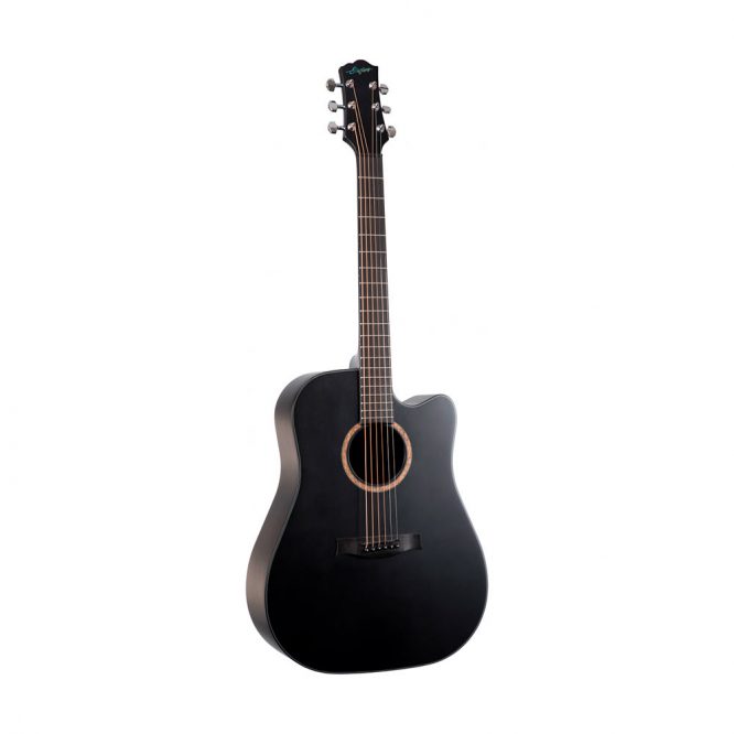 Guitarra Electroacústica Stanford Durango Dreadnought Negra Mate Cutaway No Cites D40CM-ECW-BKS