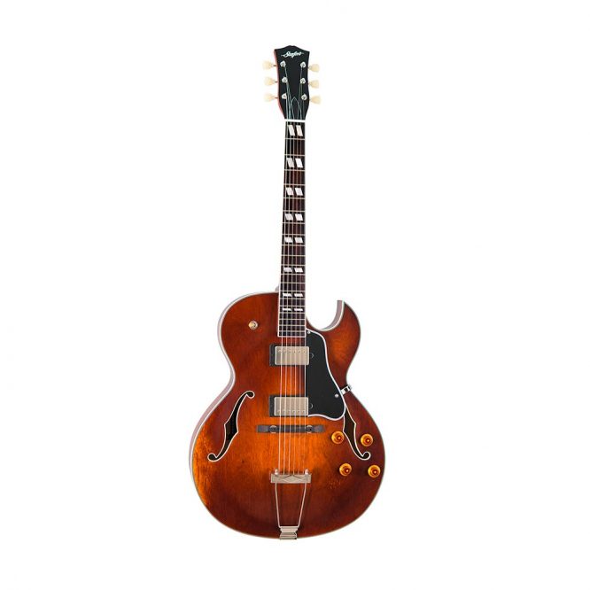 Guitarra Eléctrica de Caja Stanford Tipo Jazz FATBOY-75-AV