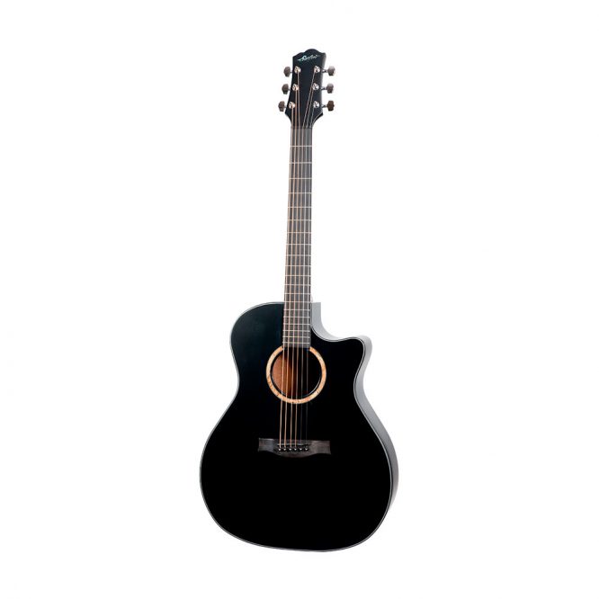Guitarra Electroacústica Stanford Durango Auditorium Negra Mate Cutaway No Cites G40CM-ECW-BKS