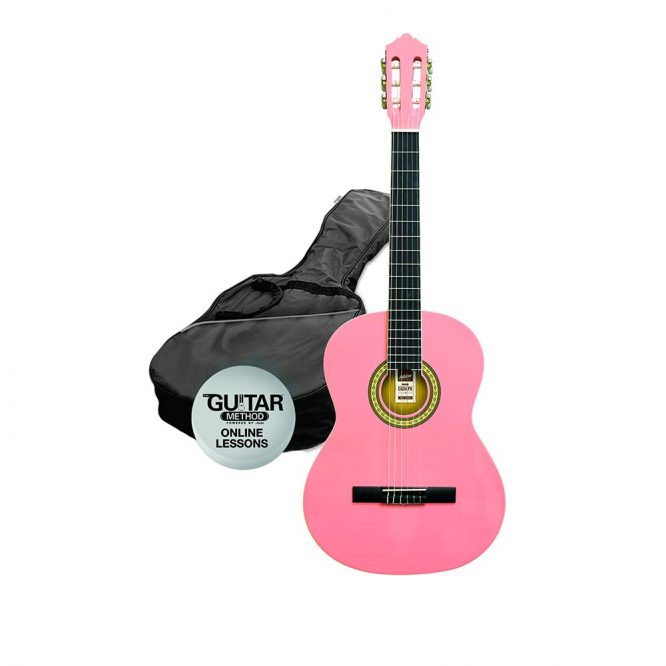 Pack de Guitarra Clásica Cadete Ashton 1/4 Rosa