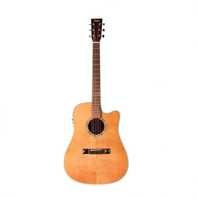Guitarra The Tasman Dreadnought Cutaway Electro-Acústica Fishman Presys II TA100-CE