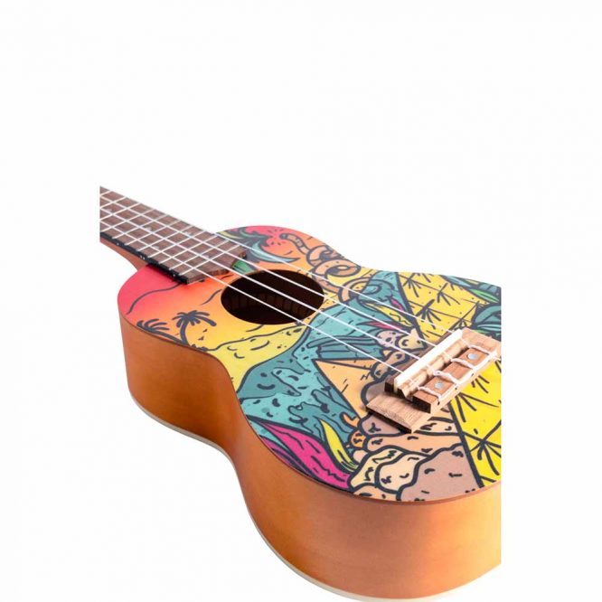 Ukelele Soprano Bamboo Hot Caribe B1E-HC - Imagen 3
