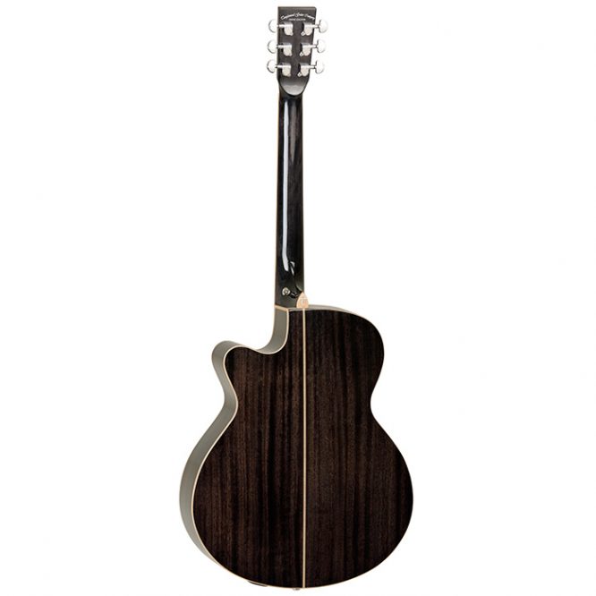 Guitarra Acústica Tanglewood Negro Translúcido Mini Jumbo TW4BS - Imagen 2