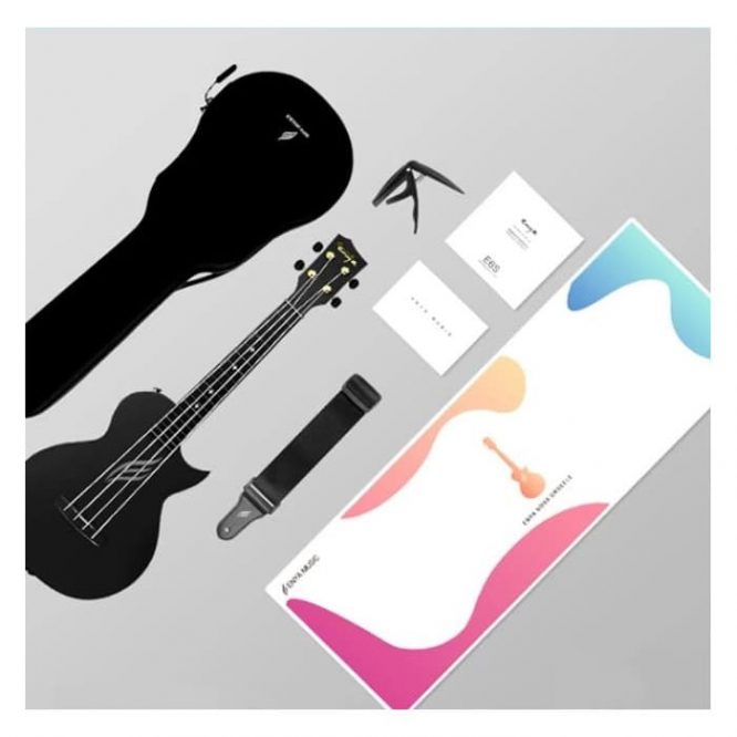 Ukelele Concert Enya Nova-U/BK Negro - Imagen 2