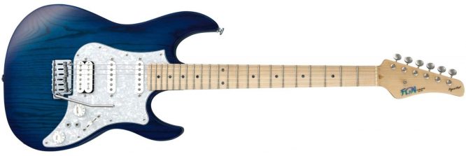 EOS-ASH-M/SBB - GUITARRA FUJIGEN FGN SERIE ODYSSEY EXPERT COLOR SEE THRU BLUE BURST