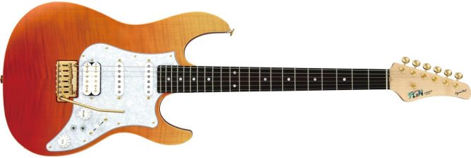 EOS-FM-R/RKG - GUITARRA FUJIGEN FGN SERIE ODYSSEY EXPERT COLOR RIPE KAKI GRADIATION