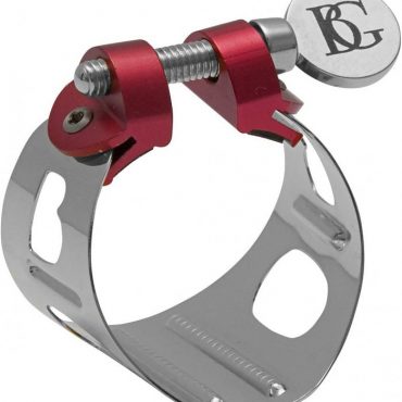 Abrazadera Saxo Tenor BG Dúo Plateada LDT