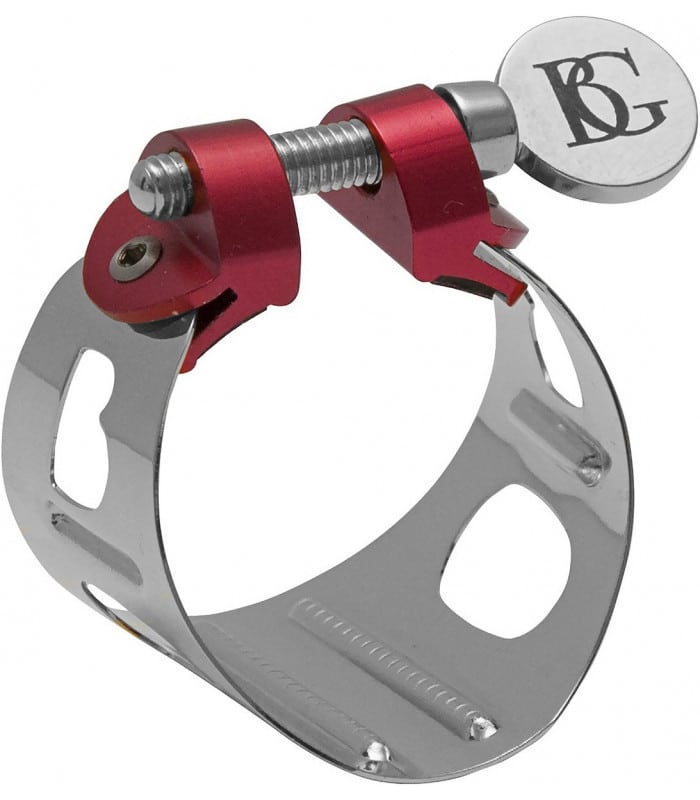 Abrazadera Saxo Tenor BG Dúo Plateada LDT