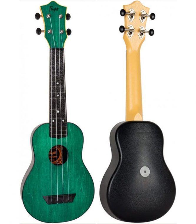 Ukelele Soprano Flight TUS-35 Travel Verde