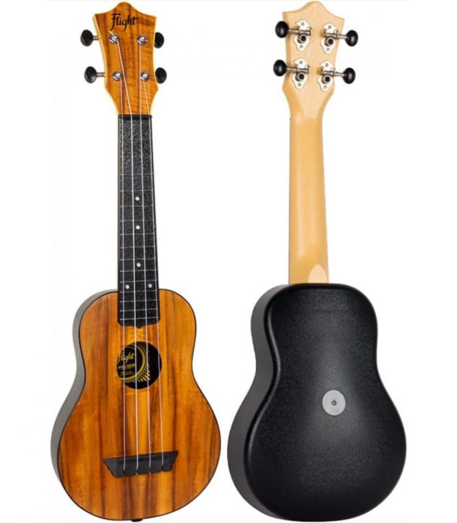 Ukelele Soprano Flight TUS-55 Travel Acacia