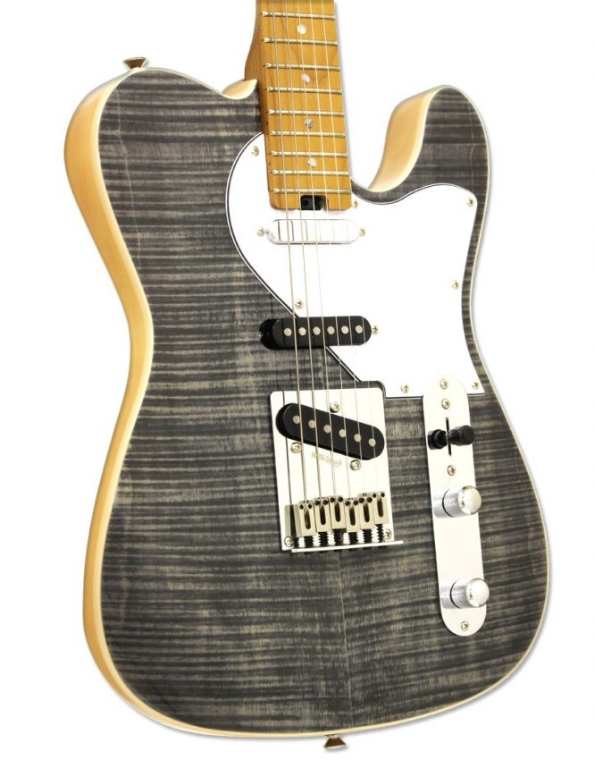 Guitarra Eléctrica Aria 615-MK2 Nashville Negro Translúcido 615BKDM - Imagen 3