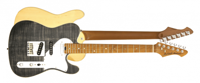 Guitarra Eléctrica Aria 615-MK2 Nashville Negro Translúcido 615BKDM - Imagen 4