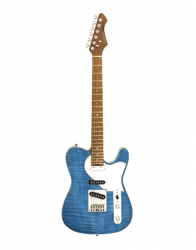 Guitarra Eléctrica Aria 615-MK2 Nashville Azul Translúcida 615TQBL