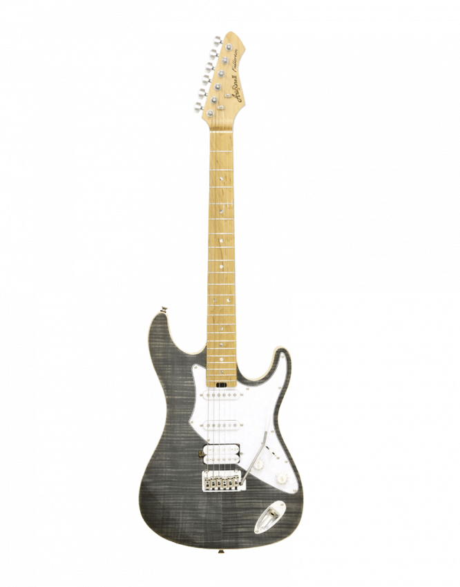 Guitarra Eléctrica Aria 714-MK2 Fullerton Negra Translúcida 714BKDM