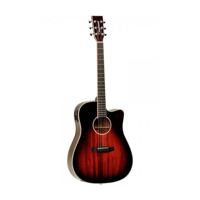 Guitarra Acústica Tanglewood Dreadnought Sobreado Brillo TW5AVB