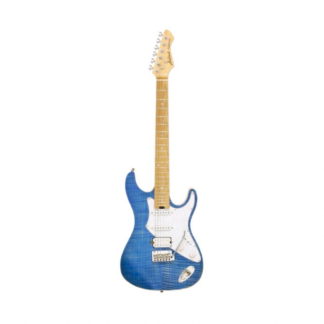 Guitarra Eléctrica Aria 714-MK2 Fullerton Azul Translúcido 714TQBL