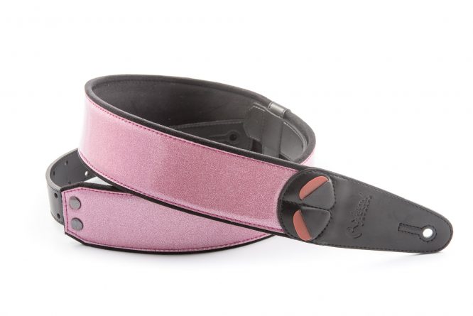 STARDUST-PINK - CORREA GUITARRA ELECTRICA RIGHTON MOJO  STARDUST RED