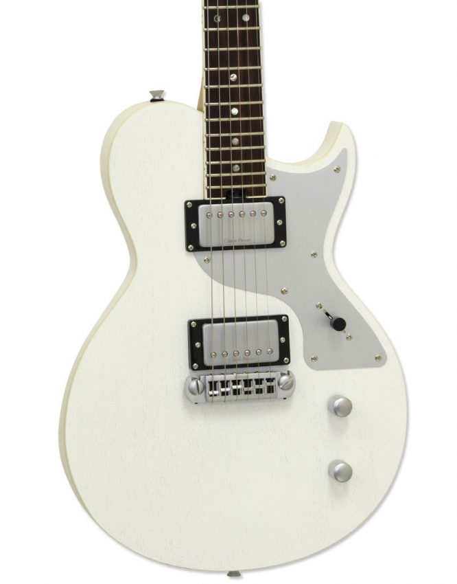 Guitarra Eléctrica Aria 718-MK2 Brooklyn Blanca 718OPWH - Imagen 4