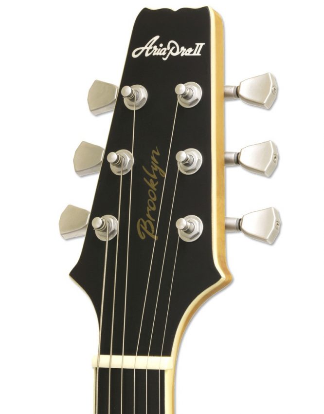 Guitarra Eléctrica Aria 718-MK2 Brooklyn Blanca 718OPWH - Imagen 3