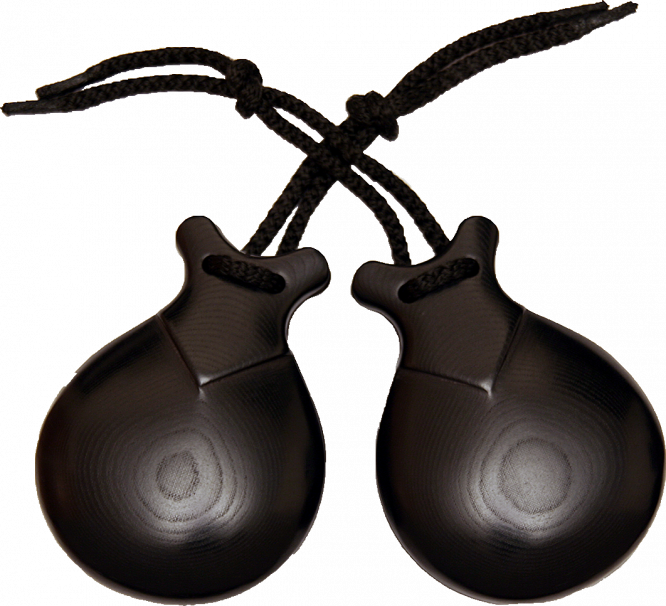 CASTAÑUELAS JALE DE TELA NEGRA DEL Nº 6