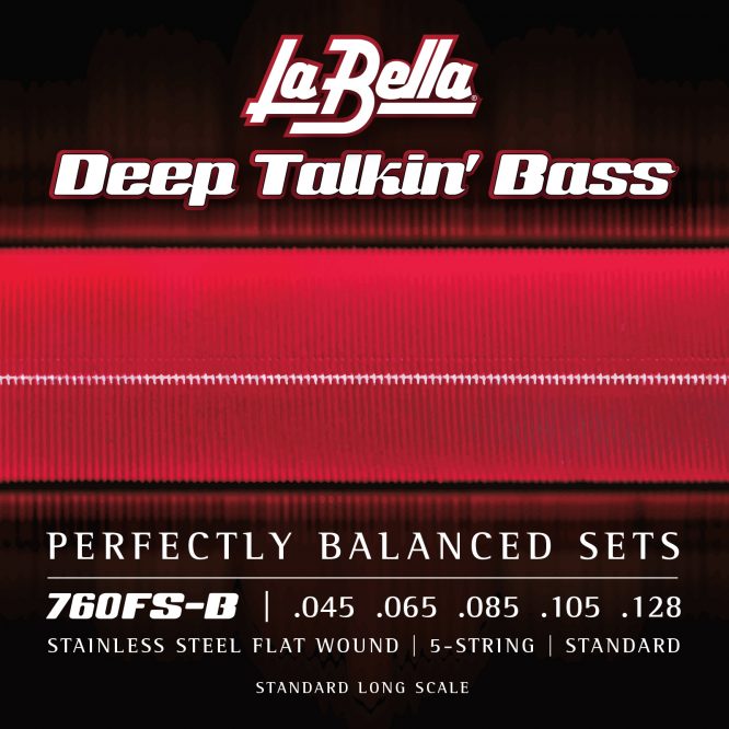 JUEGO DE CUERDAS LA BELLA PARA BAJO DEEP TALKIN 5 CUERDAS 45-128