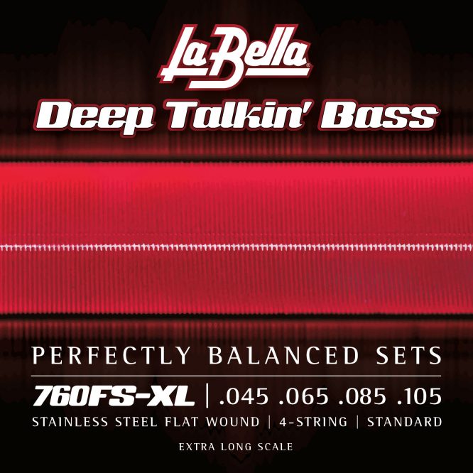 JUEGO DE CUERDAS LA BELLA PARA BAJO DEEP TALKIN EXTRA LONG SCALE 45-105