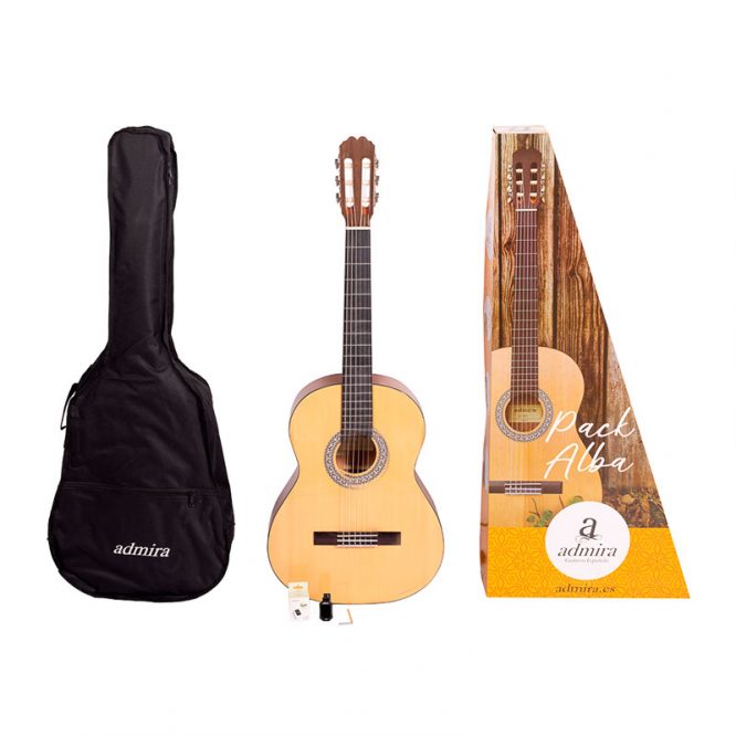 PACK DE GUITARRA CLÁSICA ADMIRA ALBA 3/4 SERIE INICIACIÓN