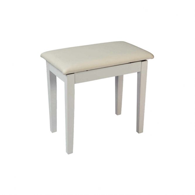 Banqueta Amadeus para Piano Blanca Mate