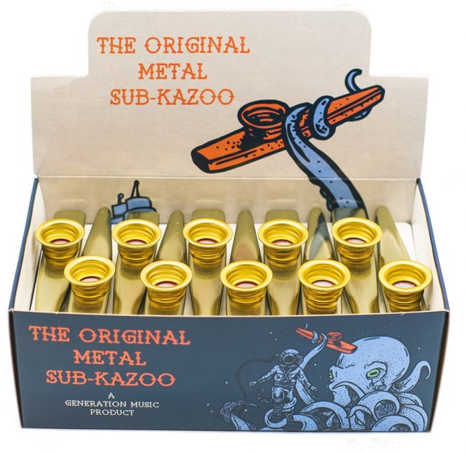 KAZOO METÁLICO BM CAJA DE 30 UNIDADES
