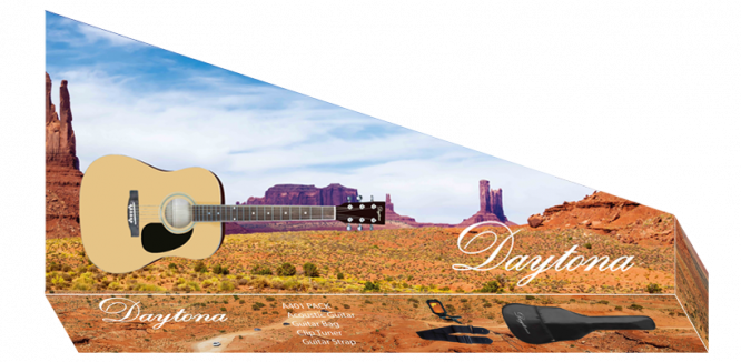 PACK GUITARRA ACUSTICA PA411CENA DREADNOUGHT DAYTONA