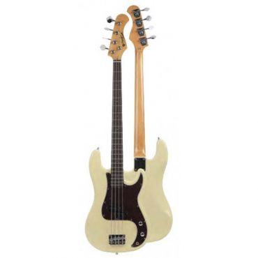 BAJO ELÉCTRICO PRECISIÓN BASS DE PRODIPE SERIE PB80 BLANCO VINTAGE