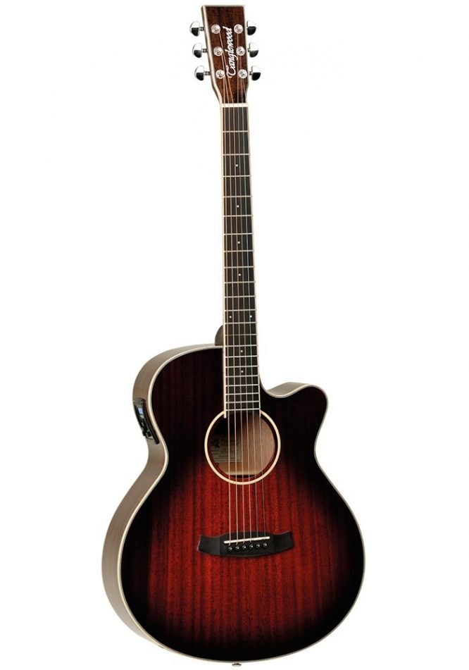 GUITARRA ACÚSTICA TANGLEWOOD TW4AVBLH SUPER FOLK CUTAWAY ZURDA