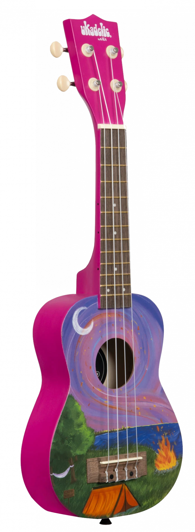 UKELELE SOPRANO SERIE UKADELIC GRAPHIC TOP CAMPING
