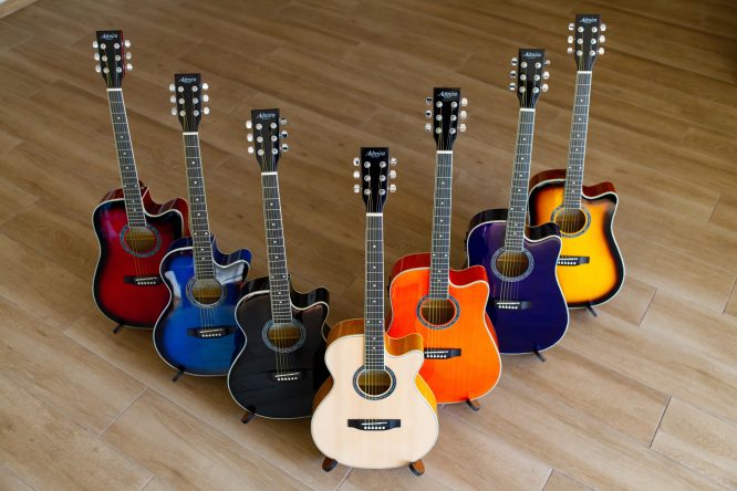 Guitarra Acústica Admira Indiana Azul Satinada - Imagen 4
