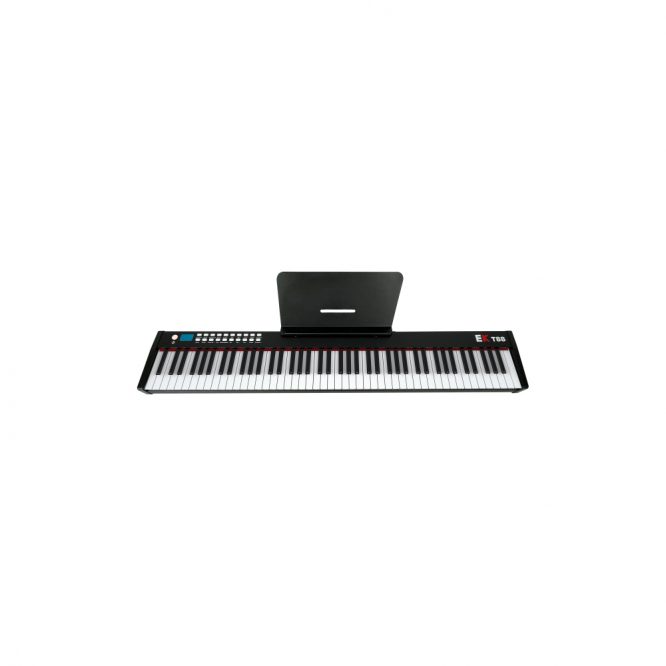 Piano de Escenario Portable con Batería Recargable Negro EKT88BK