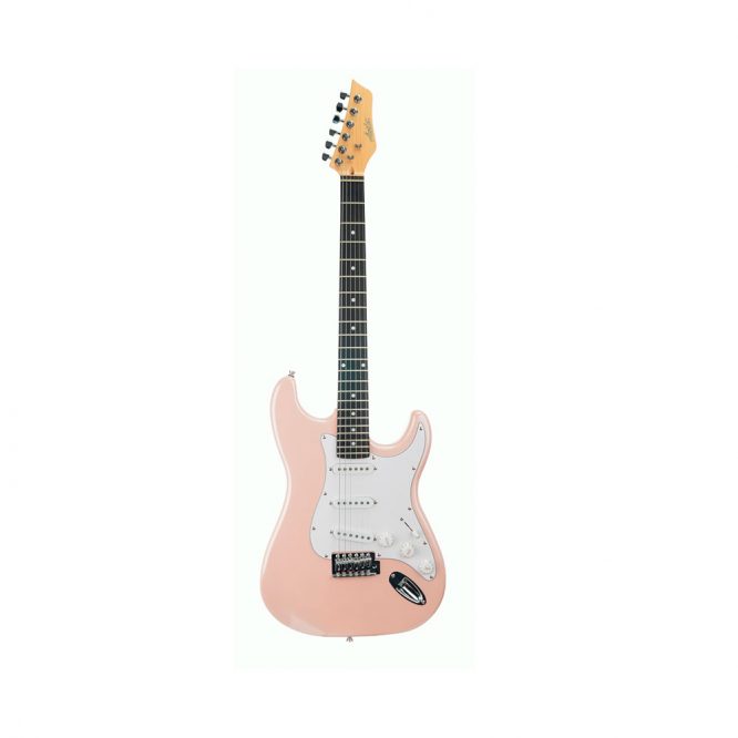 Guitarra Eléctrica Ashton Color Rosa Metalizado