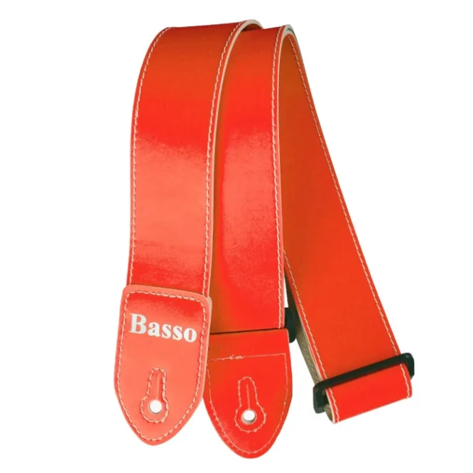 CORREA BASSO NEÓN NARANJA 5cm