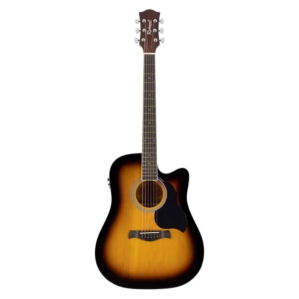 Guitarra Acústica E Dreadnought Richwood Sunburst - Imagen 3
