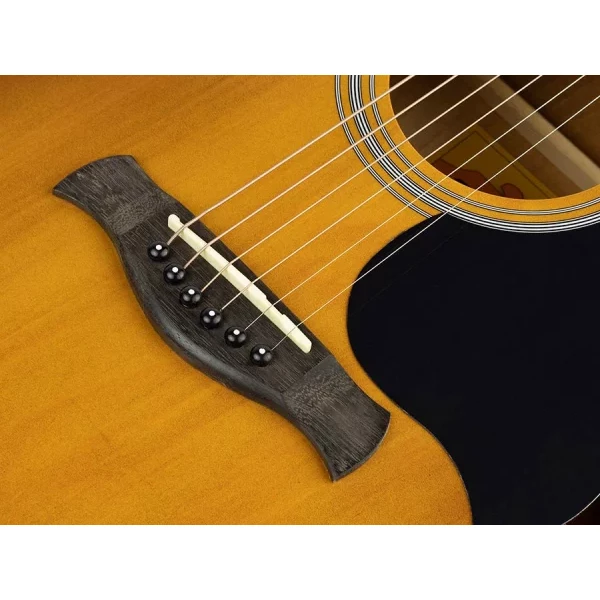 Guitarra Acústica E Dreadnought Richwood Sunburst - Imagen 6