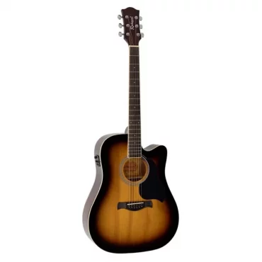 Guitarra Acústica E Dreadnought Richwood Sunburst