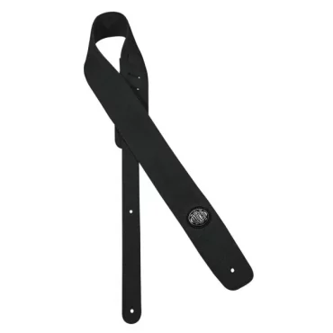 CORREA GAUCHO SERIE SUEDE PARA GUITARRA NEGRA/NEGRA