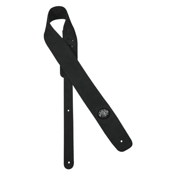 CORREA GAUCHO SERIE SUEDE PARA GUITARRA NEGRA/NEGRA