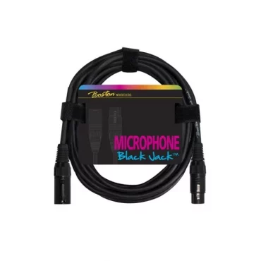 CABLE BOSTON PARA MICRÓFONO XLR-XLR NEGRO 10 m