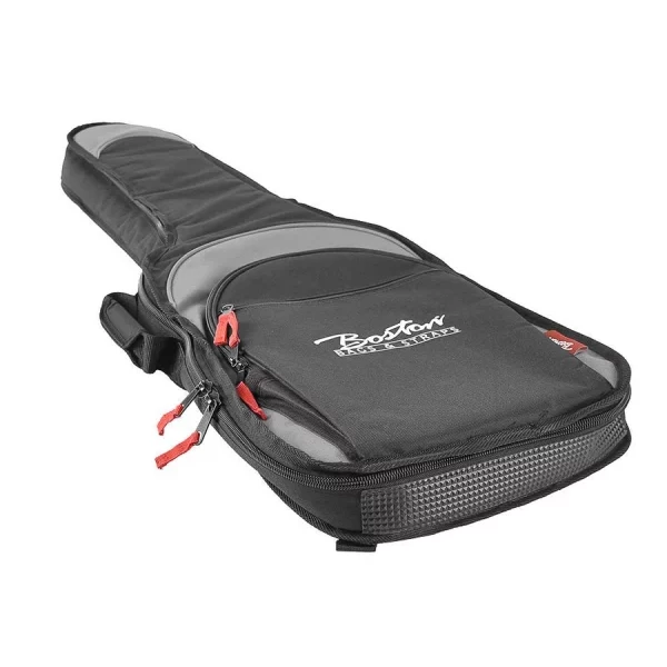 FUNDA BOSTON PARA GUITARRA ELÉCTRICA NEGRA/GRIS 15mm - Imagen 6