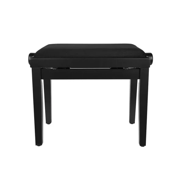 BANCO PIANO BOSTON AJUSTABLE NEGRO TERCIOPELO - Imagen 3