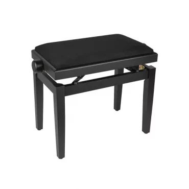 BANCO PIANO BOSTON AJUSTABLE NEGRO TERCIOPELO