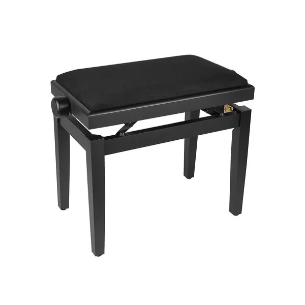 BANCO PIANO BOSTON AJUSTABLE NEGRO TERCIOPELO
