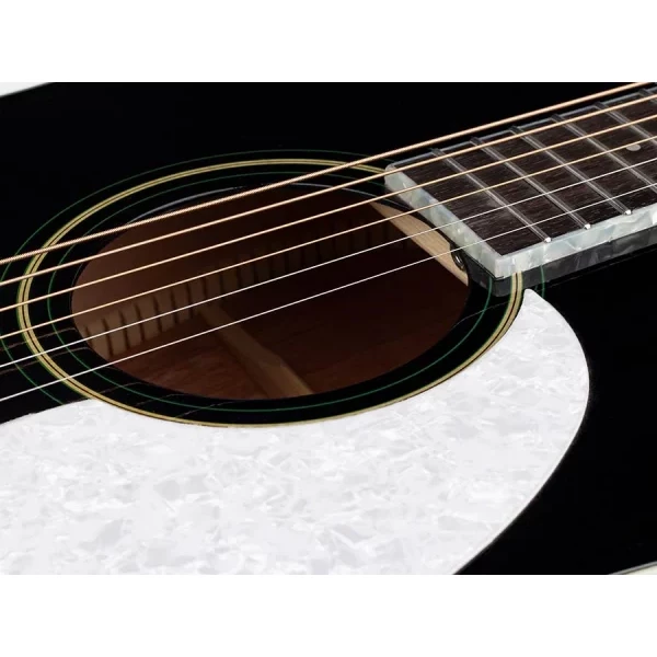 Guitarra Acústica Dread. Richwood tapa abeto macizo negro - Imagen 5