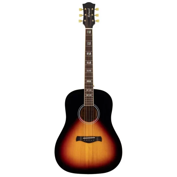 Guitarra Acústica Dread. Richwood tapa abeto macizo sunb - Imagen 3