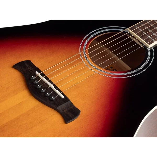 Guitarra Acústica Dread. Richwood tapa abeto macizo sunb - Imagen 4